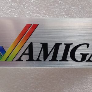 Amiga Brushed Metal Sticker