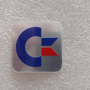 Commodore Brushed Metal Sticker